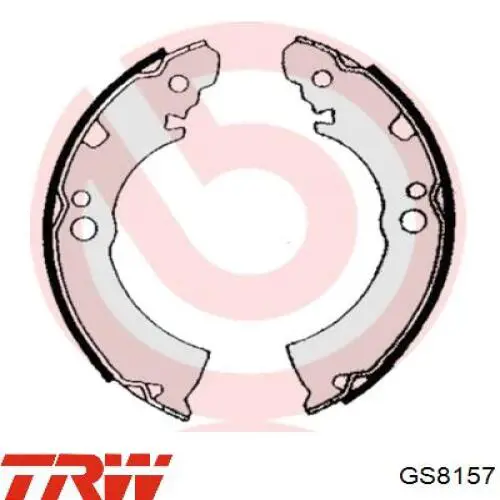 GS8157 TRW zapatas de frenos de tambor traseras