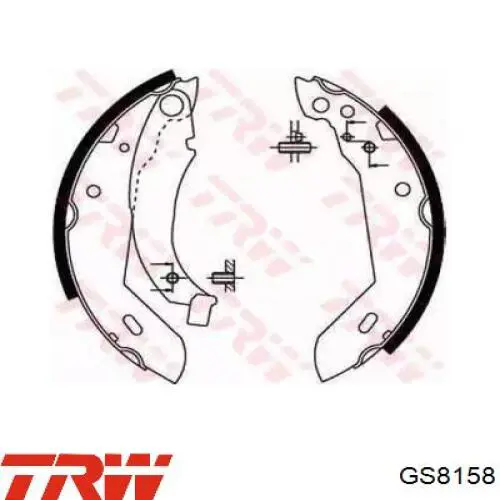 Zapatas de freno traseras Renault (RVI) 7701349648