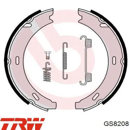 Juego de zapatas de frenos, freno de estacionamiento Mercedes E C124