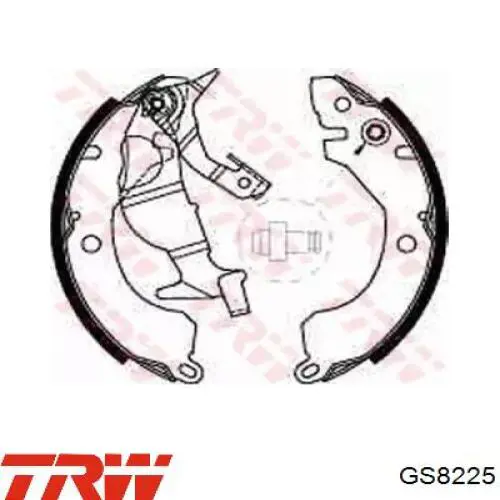 Zapatas de freno MB534597 Mitsubishi