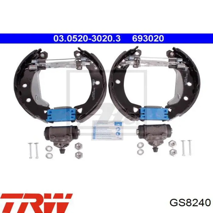 Zapatas de frenos de tambor traseras Alfa Romeo 145 930