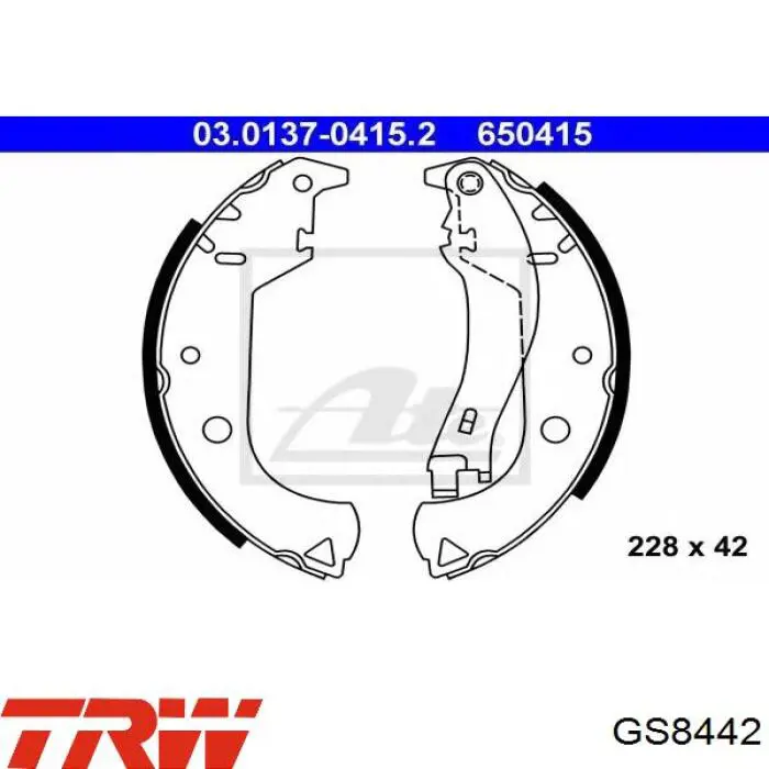 Comprar GS8442 TRW Zapatas de freno