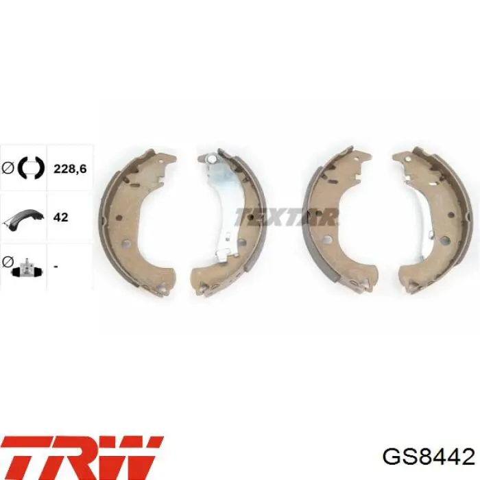 Zapatas de freno GS8442 TRW