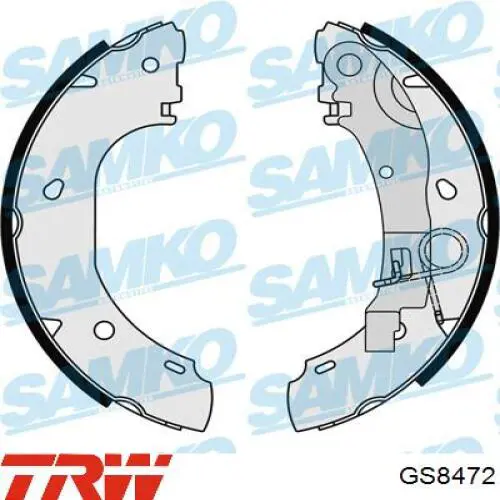 Zapatas de freno traseras TRW GS8472