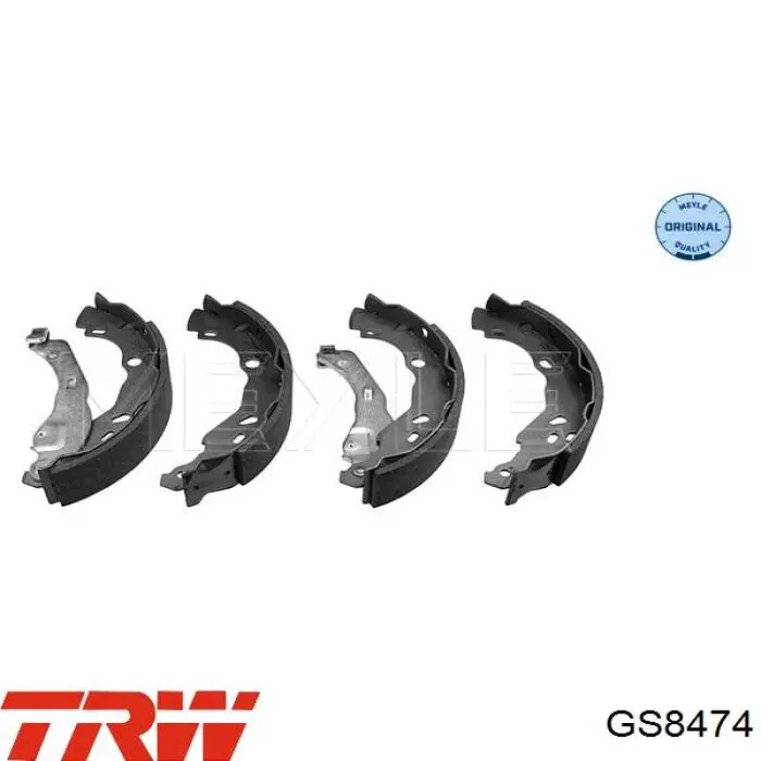 Zapatas de freno traseras Peugeot/Citroen 424227