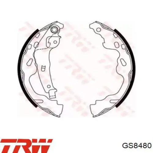 Zapatas de freno traseras TRW GS8480