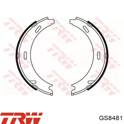 Juego de zapatas de frenos, freno de estacionamiento Mercedes E C124