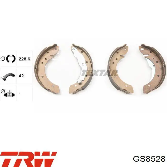 Zapatas de freno GS8528 TRW
