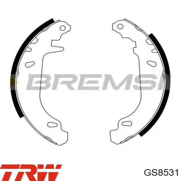 Zapatas de freno GS8531 TRW