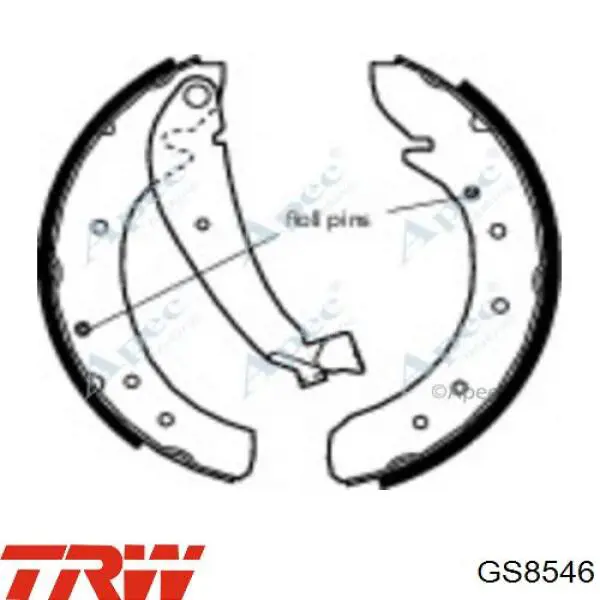 Comprar GS8546 TRW Zapatas de freno