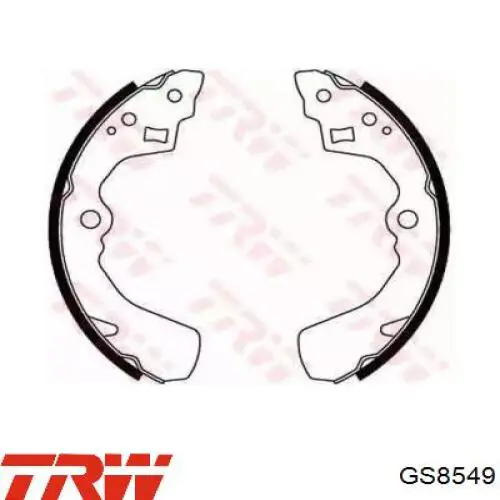 Zapatas de freno GS8549 TRW
