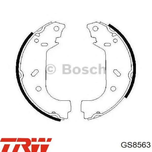 Zapatas de freno traseras TRW GS8563