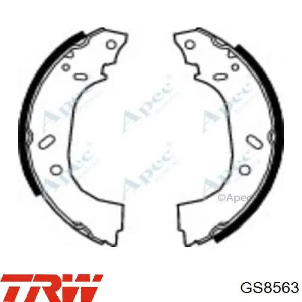 Zapatas de freno GS8563 TRW