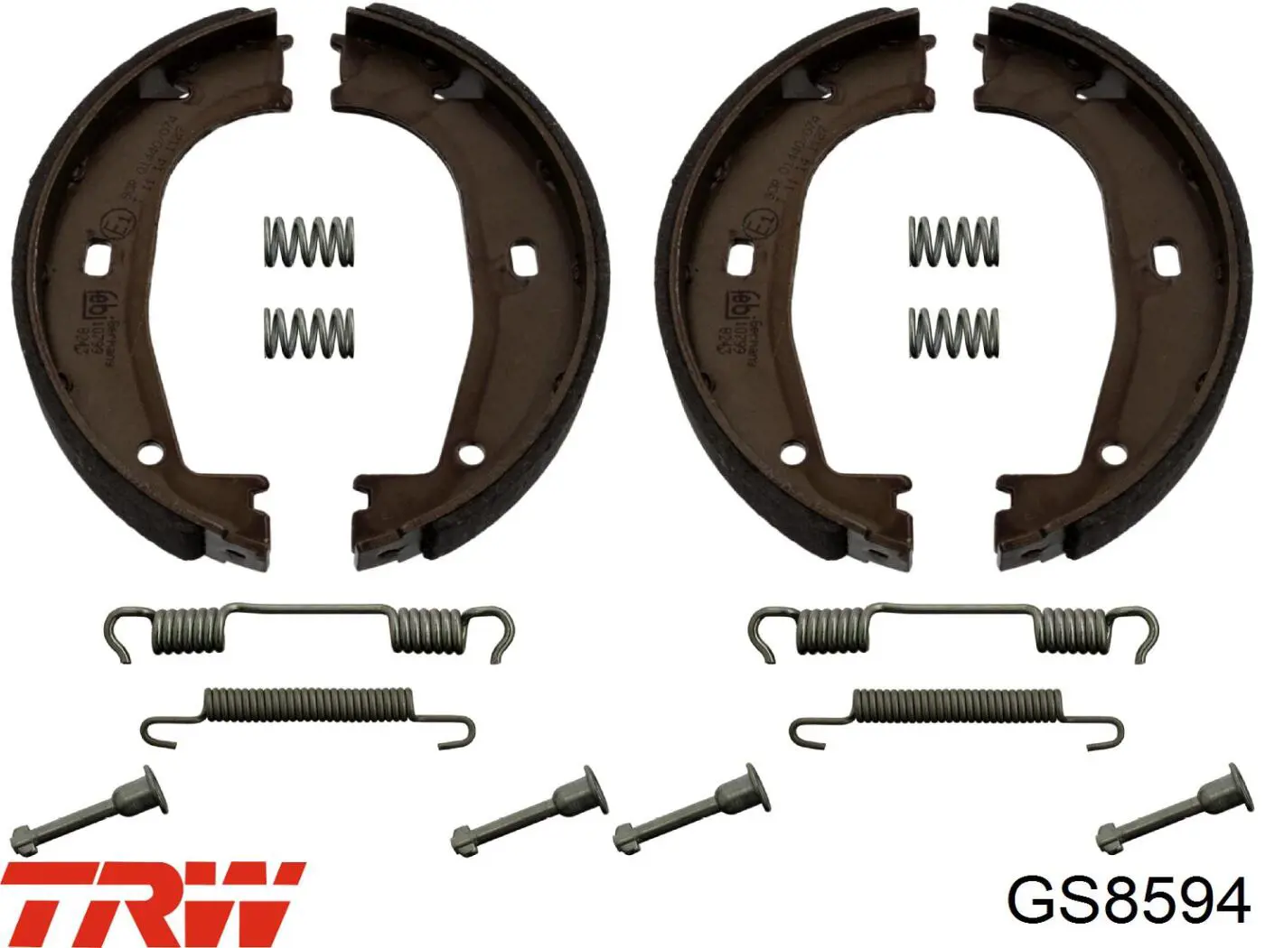 GS8594 TRW juego de zapatas de frenos, freno de estacionamiento