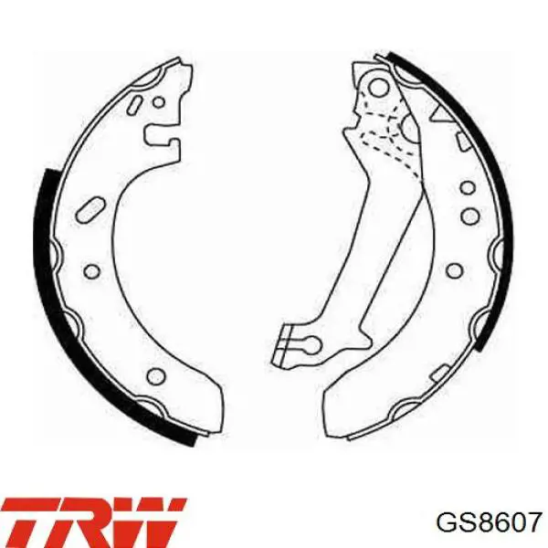 Zapatas de freno GS8607 TRW