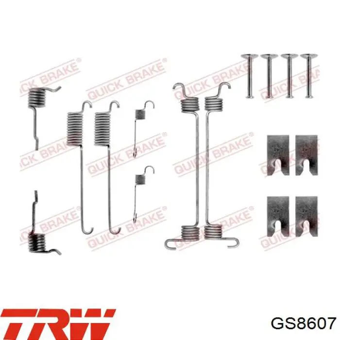 Zapatas de freno traseras TRW GS8607