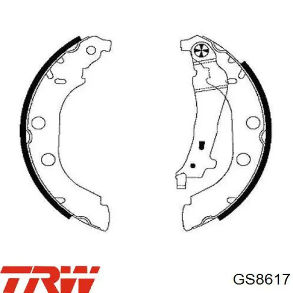 Zapatas de freno traseras TRW GS8617