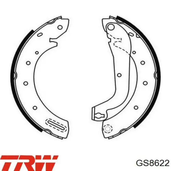 Zapatas de freno GS8622 TRW