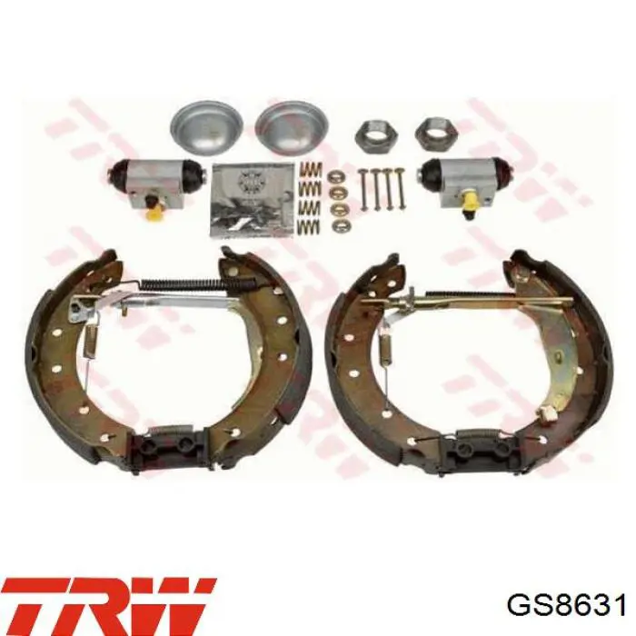 Zapatas de freno traseras TRW GS8631
