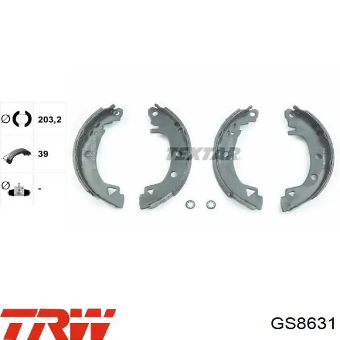 Comprar GS8631 TRW Zapatas de freno