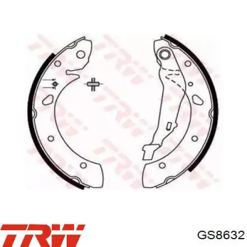 Zapatas de freno traseras TRW GS8632