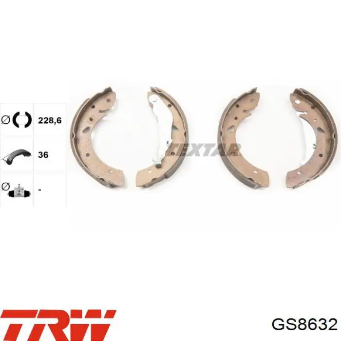 Comprar GS8632 TRW Zapatas de freno