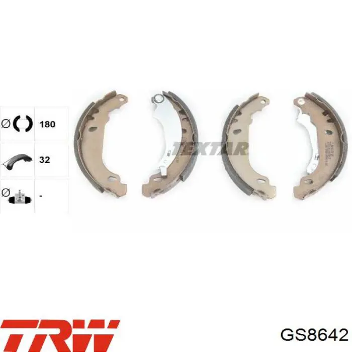 Zapatas de freno de tambor traseras TRW GS8642 precio, desde 25,00 EUR