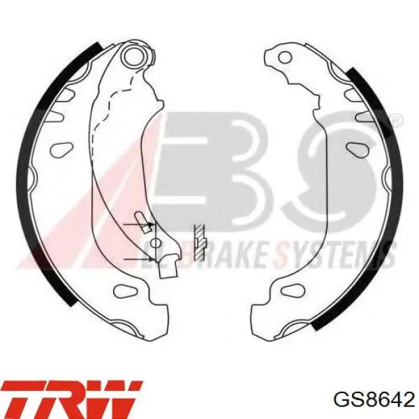 Zapatas de freno GS8642 TRW