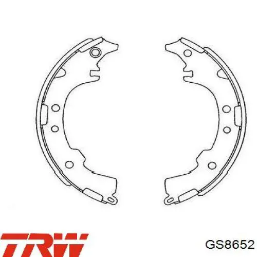 Zapatas de freno 0449528100 Toyota
