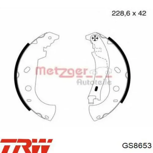 Zapatas de freno GS8653 TRW