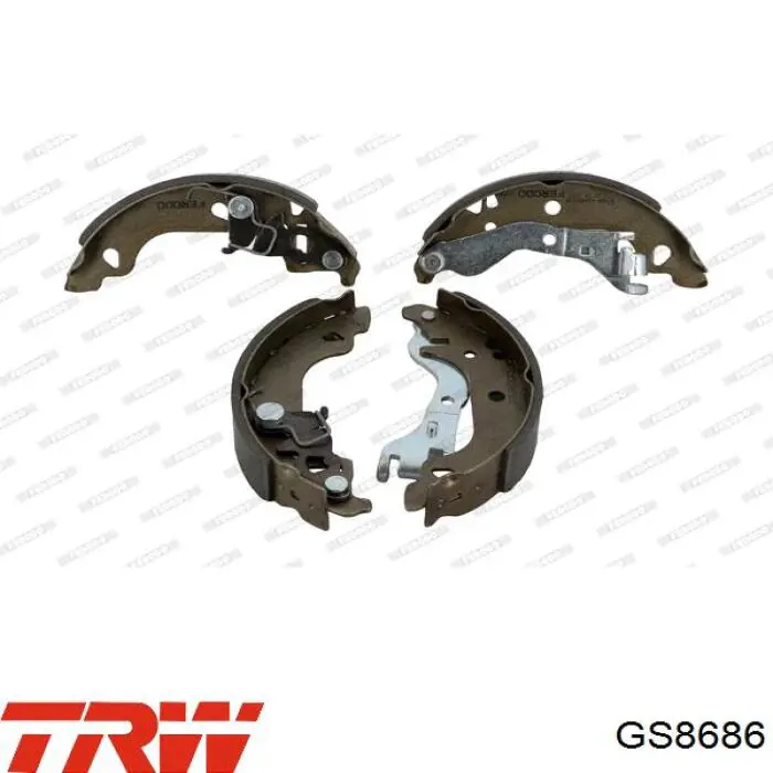 Zapatas de freno GS8686 TRW