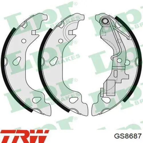 Zapatas de freno traseras TRW GS8687