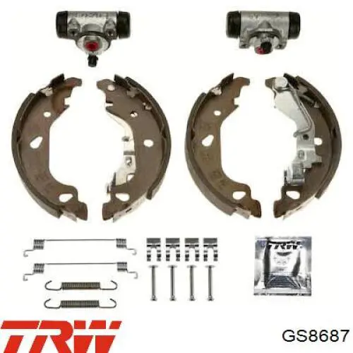 Comprar GS8687 TRW Zapatas de freno
