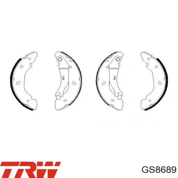 Zapatas de freno traseras TRW GS8689