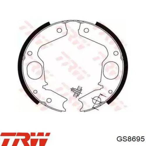 Zapatas de freno de mano TRW GS8695 precio, desde 41,65 EUR