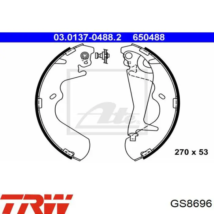 Zapatas de freno de tambor traseras Hyundai/Kia SA099 precio, desde 55,17 EUR