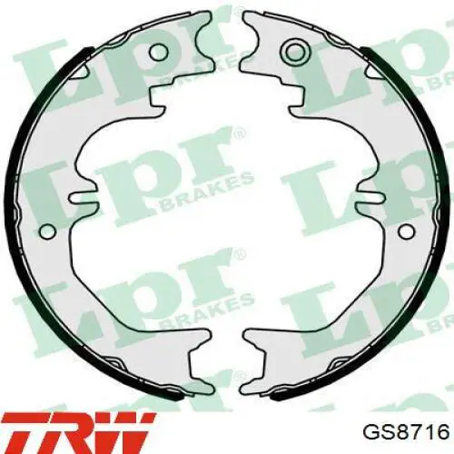 Comprar GS8716 TRW Juego de zapatas de frenos, freno de estacionamiento