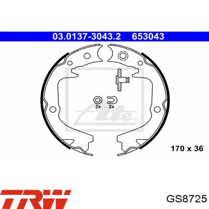 Pastillas de freno de mano Subaru 26694AE030