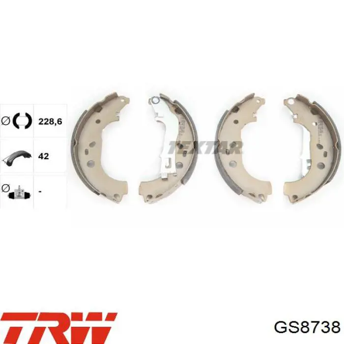 Comprar GS8738 TRW Zapatas de freno