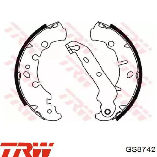 Zapatas de freno GS8742 TRW
