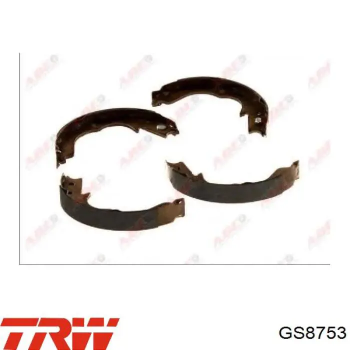 Comprar GS8753 TRW Juego de zapatas de frenos, freno de estacionamiento