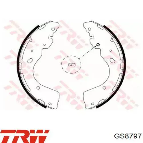 Zapatas de freno traseras TRW GS8797