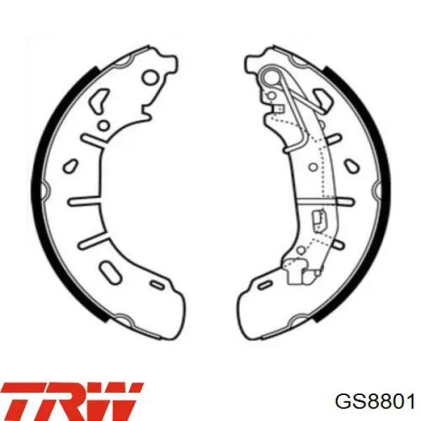 Zapatas de freno GS8801 TRW