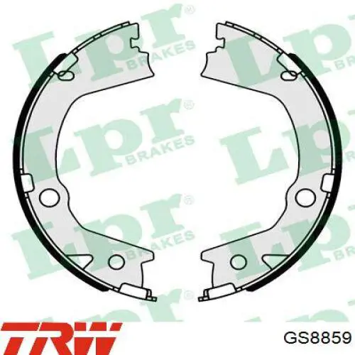 GS8859 TRW juego de zapatas de frenos, freno de estacionamiento