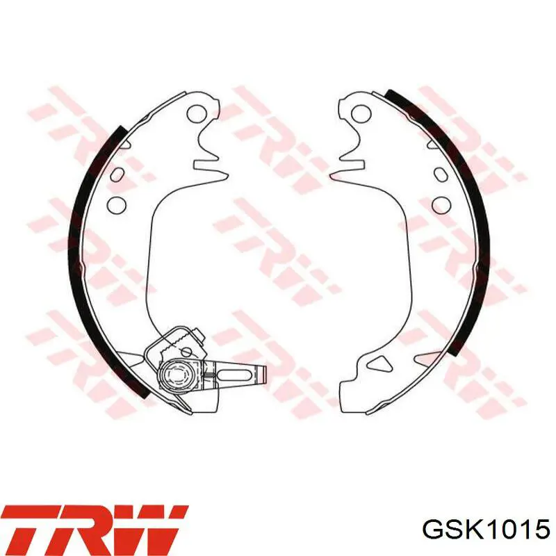 GSK1015 TRW zapatas de frenos de tambor traseras