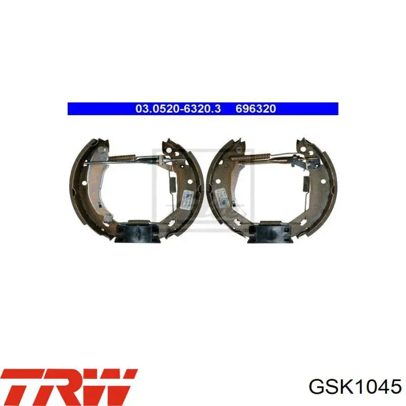 Zapatas de freno 7701349648 Renault (RVI)