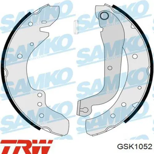 GSK1052 TRW kit de frenos de tambor, con cilindros, completo