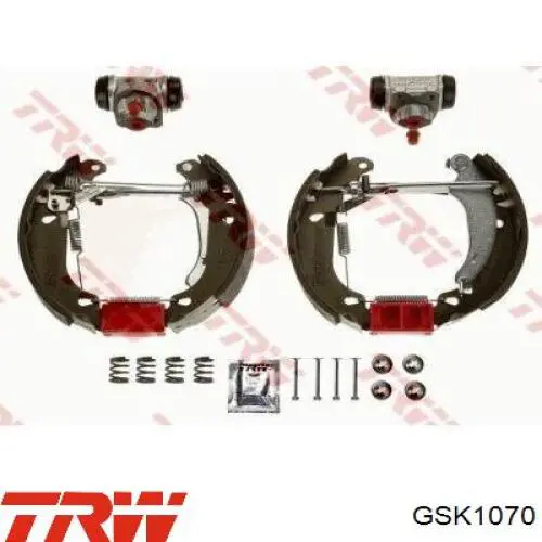GSK1070 TRW kit de frenos de tambor, con cilindros, completo