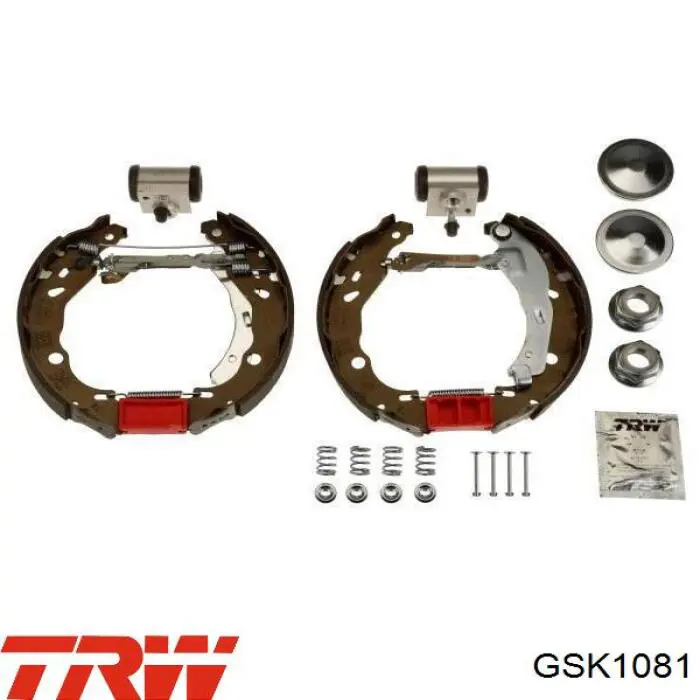 GSK1081 TRW kit de frenos de tambor, con cilindros, completo