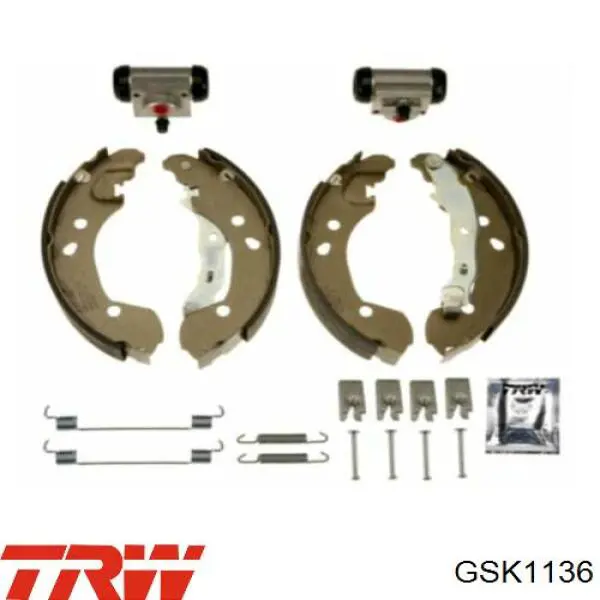 GSK1136 TRW Zapatas de freno de tambor traseras
